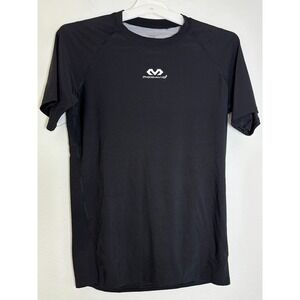 McDavid Mens Compression Shirt Large Black Short Sleeve Athletic Mesh Back Top